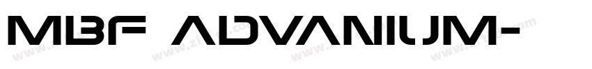 MBF Advanium字体转换